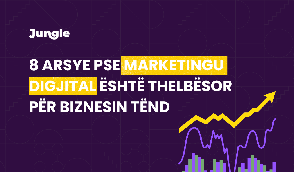 Marketingu digjital të jep mundësinë të arrish audiencën tënde aty ku ajo kalon shumicën e kohës - online. 