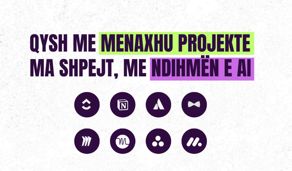 Në këtë blog do të gjesh një udhëzues të detajuar për: Si e ndryshon AI rolin tënd si PM. Strategjitë praktike që të ndihmojnë me menaxhu projekte shumë ma shpejt. Mjetet konkrete të AI-së që përdoren nga PM-të më të suksesshëm. Qysh me implementu AI në rutinën tënde pa pasë nevojë me qenë ekspert teknologjie.