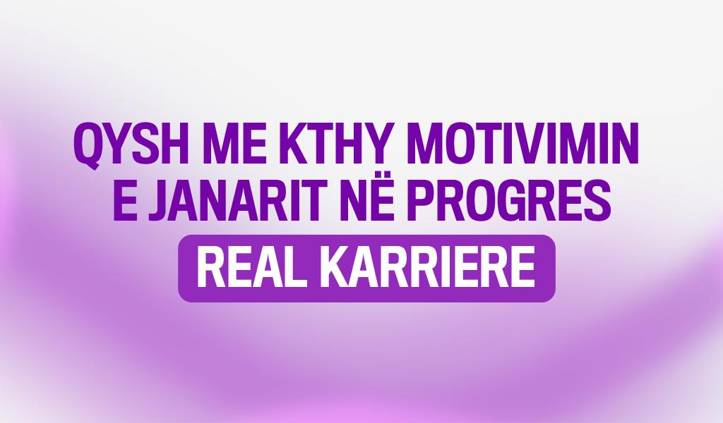 Janari është koha kur shumë prej nesh ndjejnë një energji të re dhe motivim për të nisur vitin me hapa të mëdhenj drejt suksesit profesional. Pas pushimeve të fundvitit, ideja për një fillim të ri, për të mësuar aftësi të reja, apo për të ndërtuar karrierën e ëndrrave është më e fortë se kurrë. Por shpesh kjo motivim i Janarit zbehet pas pak javësh, duke mbetur vetëm një dëshirë e mirë për vitin e ri. Pyetja është: si mund ta shndërrojmë këtë motivim në progres konkret dhe të prekshëm për karrierën tonë?