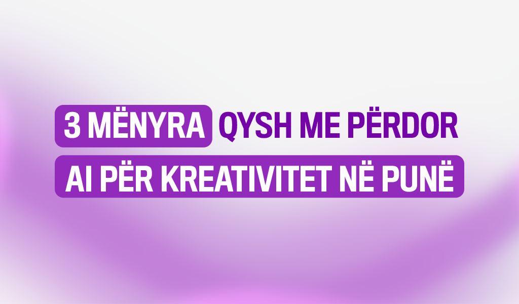 Në botën e biznesit dhe punës moderne, kreativiteti është një nga aftësitë më të kërkuara. Por shpesh, rutina e përditshme, presionet e afateve dhe mungesa e ideve të freskëta mund ta bëjnë procesin krijues të vështirë. Këtu hyn Inteligjenca Artificiale (AI) – një mjet që po ndryshon mënyrën se si ne krijojmë, planifikojmë dhe ekzekutojmë projekte. AI nuk po zëvendëson kreativitetin njerëzor, por po e fuqizon atë. Në këtë blog, do të eksplorojmë 3 mënyra konkrete se si mund të përdorësh AI për të rritur kreativitetin në punë.